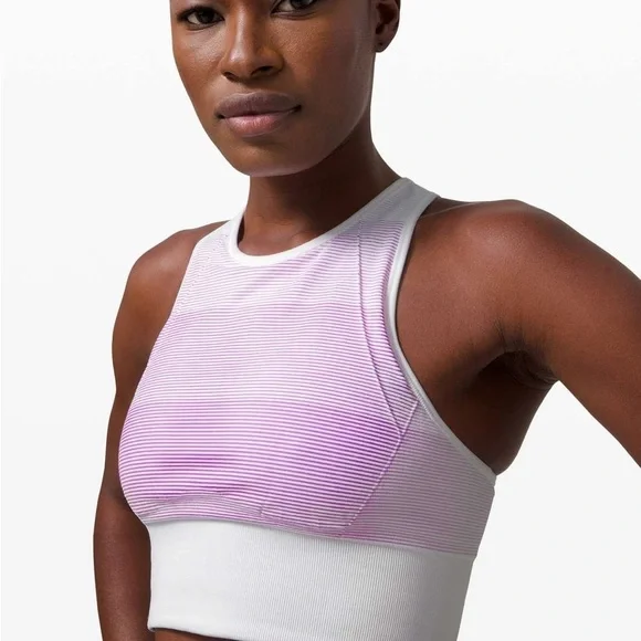 Lululemon Ebb to Train Sports Bra - size 8 - White/color changing in UV - Picture 3 of 7